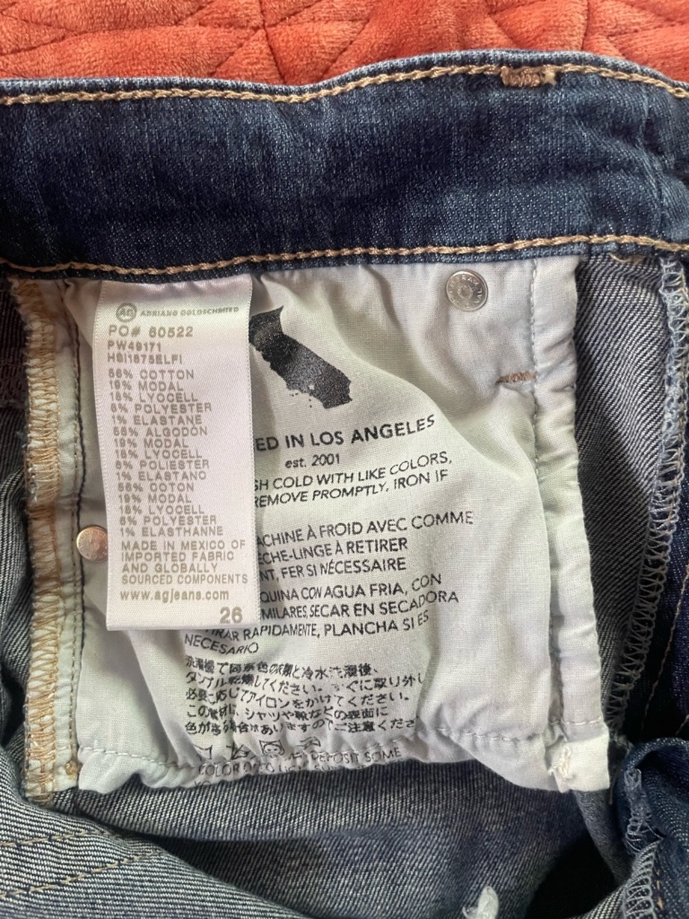 AG Adriano Goldschmied Blue Skinny Jeans - Picture 6 of 7